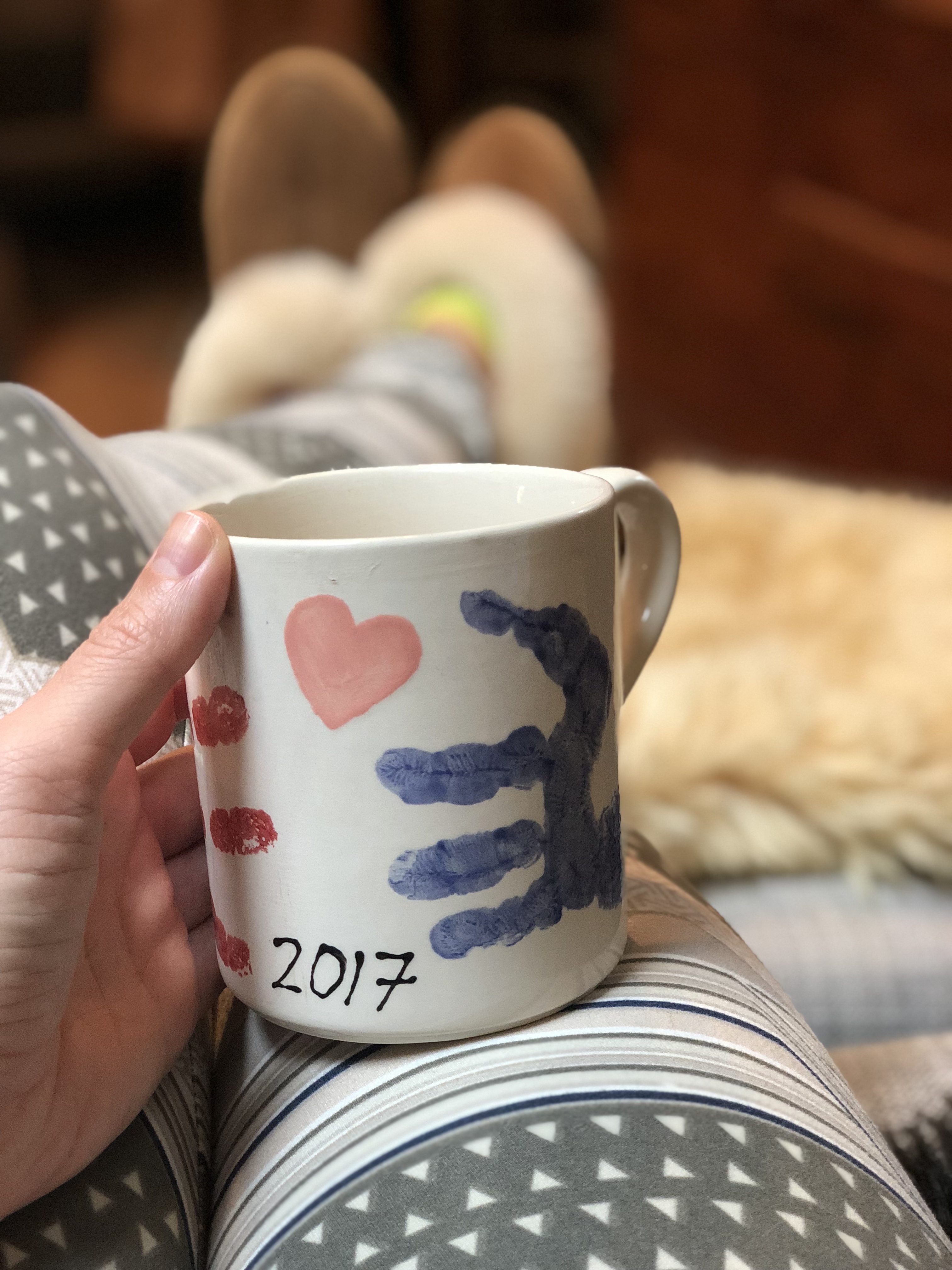 DIY Handprint Mugs