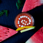 Watermelon Dill Gazpacho + Coconut Lime Crema