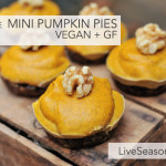 No Bake Mini Pumpkin Pies {Vegan + Gluten Free}
