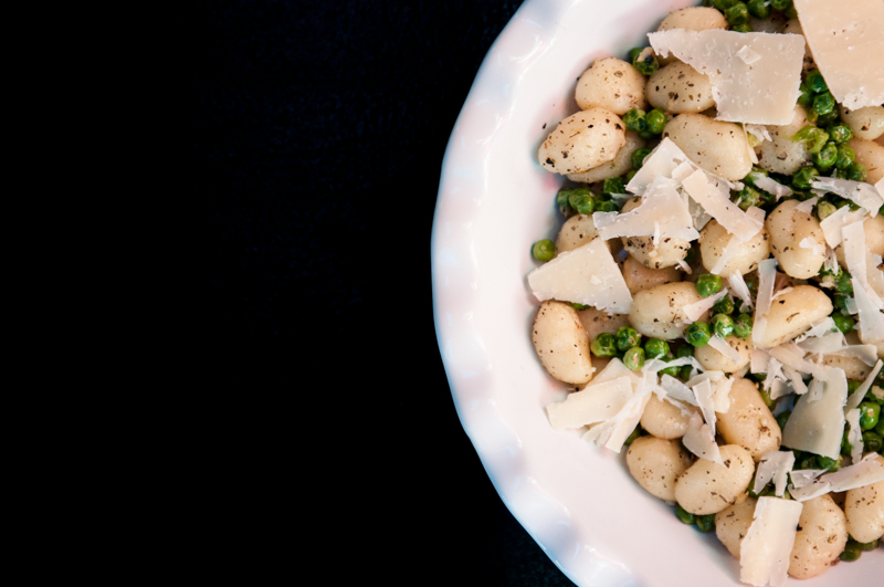 Gnocchi with Herbs, Peas, and Parmesan