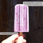Blueberry Lemon Yogurt Popsicles