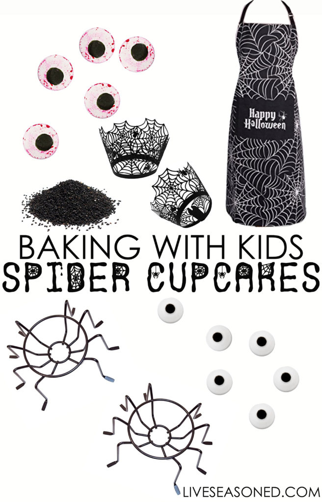 LIVESEASONED spider cupcakes supplies