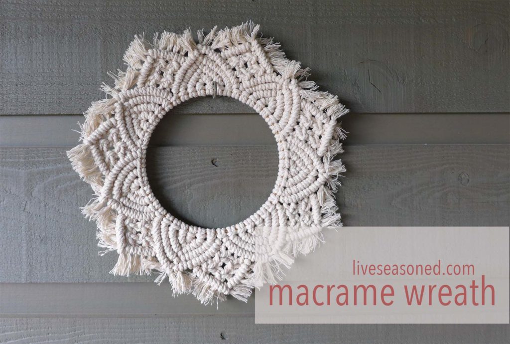 Easy Macrame Wreath – Benzie Design